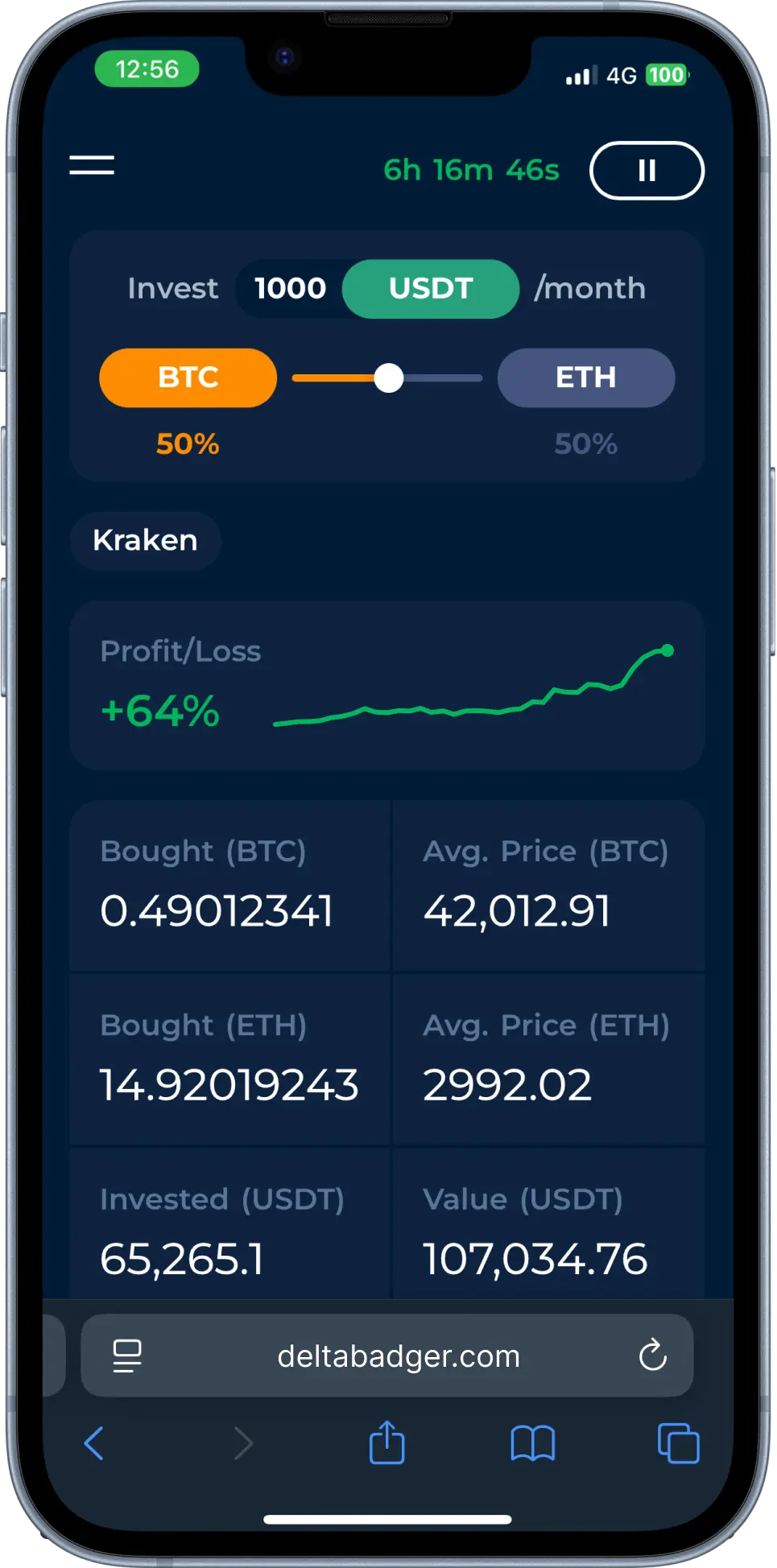 BTC / ETH swap